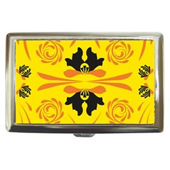 Floral Folk Damask Pattern Fantasy Flowers  Cigarette Money Case by Eskimos