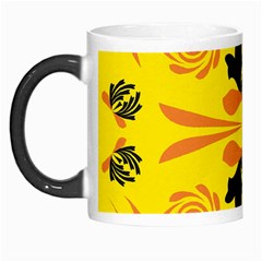 Floral Folk Damask Pattern Fantasy Flowers  Morph Mug by Eskimos