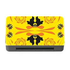 Floral Folk Damask Pattern Fantasy Flowers  Memory Card Reader With Cf by Eskimos