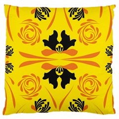 Floral Folk Damask Pattern Fantasy Flowers  Large Cushion Case (one Side) by Eskimos