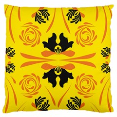 Floral Folk Damask Pattern Fantasy Flowers  Standard Flano Cushion Case (two Sides) by Eskimos