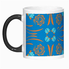 Floral Folk Damask Pattern Fantasy Flowers  Morph Mug by Eskimos