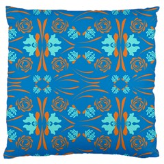 Floral Folk Damask Pattern Fantasy Flowers  Standard Flano Cushion Case (two Sides) by Eskimos