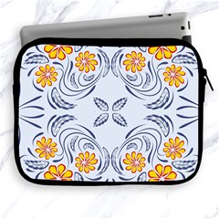 Floral Folk Damask Pattern Fantasy Flowers  Apple Ipad 2/3/4 Zipper Cases by Eskimos