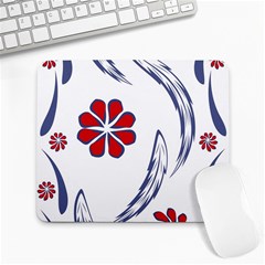 Folk Flowers Print Floral Pattern Ethnic Art Large Mousepads by Eskimos