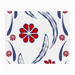 Folk flowers print Floral pattern Ethnic art Small Glasses Cloth (2 Sides) Front