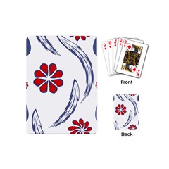 Folk Flowers Print Floral Pattern Ethnic Art Playing Cards Single Design (mini) by Eskimos