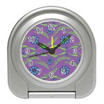 Folk flowers print Floral pattern Ethnic art Travel Alarm Clock Front