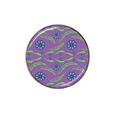 Folk Flowers Print Floral Pattern Ethnic Art Hat Clip Ball Marker by Eskimos