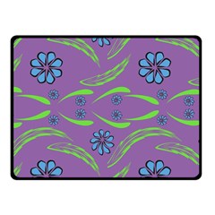 Folk Flowers Print Floral Pattern Ethnic Art Fleece Blanket (small) by Eskimos