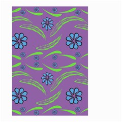 Folk Flowers Print Floral Pattern Ethnic Art Small Garden Flag (two Sides) by Eskimos