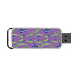 Folk Flowers Print Floral Pattern Ethnic Art Portable Usb Flash (one Side) by Eskimos