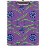 Folk flowers print Floral pattern Ethnic art A4 Clipboard Front