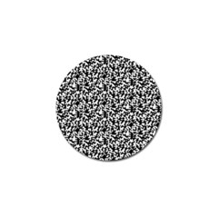 Black And White Qr Motif Pattern Golf Ball Marker (4 Pack)