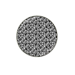 Black And White Qr Motif Pattern Hat Clip Ball Marker (10 Pack) by dflcprintsclothing