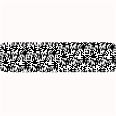 Black And White Qr Motif Pattern Large Bar Mats