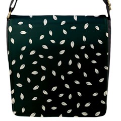 Leaves Pattern Flap Closure Messenger Bag (s) by CoshaArt