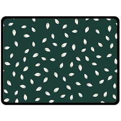 Leaves Pattern Double Sided Fleece Blanket (large) by CoshaArt