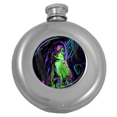 Effects Infestation Ii Round Hip Flask (5 Oz) by MRNStudios