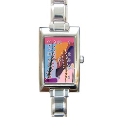 Happy Kiwi Charms Rectangle Italian Charm Watch by HappyKiwi