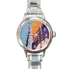 Happy Kiwi Charms Round Italian Charm Watch by HappyKiwi