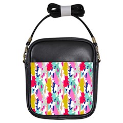 Acryl Paint Girls Sling Bag by CoshaArt