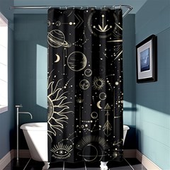 Mystic Patterns Shower Curtain 36  X 72  (stall) 