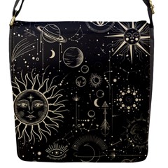 Mystic Patterns Flap Closure Messenger Bag (s) by CoshaArt