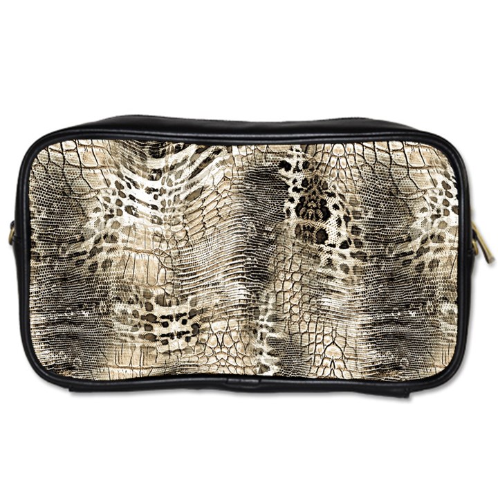 Luxury Snake Print Toiletries Bag (Two Sides)