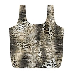 Luxury Snake Print Full Print Recycle Bag (l) by CoshaArt