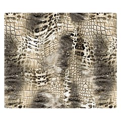 Luxury Snake Print Double Sided Flano Blanket (small)  by CoshaArt