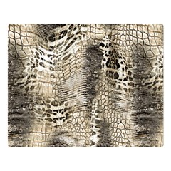 Luxury Snake Print Double Sided Flano Blanket (large)  by CoshaArt