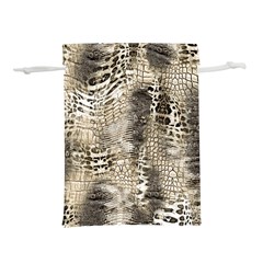 Luxury Snake Print Lightweight Drawstring Pouch (l) by CoshaArt