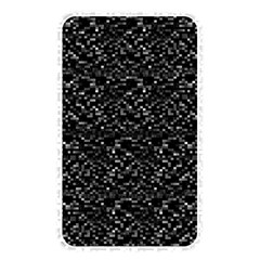 Pixel Grid Dark Black And White Pattern Memory Card Reader (rectangular) by dflcprintsclothing