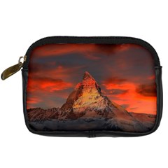 Switzerland-zermatt-mountains-snow- Digital Camera Leather Case