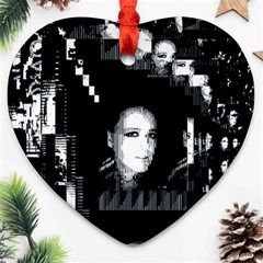 Mrn Echo Heart Ornament (two Sides) by MRNStudios