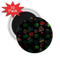 Apples Honey Honeycombs Pattern 2.25  Magnets (10 pack) 