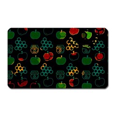 Apples Honey Honeycombs Pattern Magnet (Rectangular)