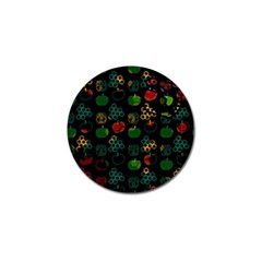 Apples Honey Honeycombs Pattern Golf Ball Marker by Amaryn4rt