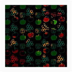 Apples Honey Honeycombs Pattern Medium Glasses Cloth