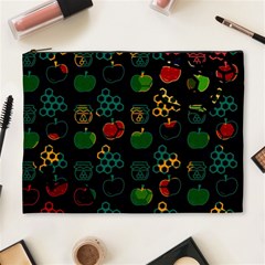 Apples Honey Honeycombs Pattern Cosmetic Bag (XL)