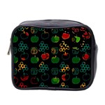 Apples Honey Honeycombs Pattern Mini Toiletries Bag (Two Sides) Front