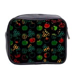 Apples Honey Honeycombs Pattern Mini Toiletries Bag (Two Sides) Back