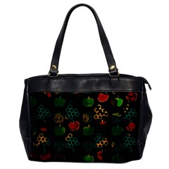 Apples Honey Honeycombs Pattern Oversize Office Handbag by Amaryn4rt