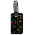 Apples Honey Honeycombs Pattern Luggage Tag (two sides) Back