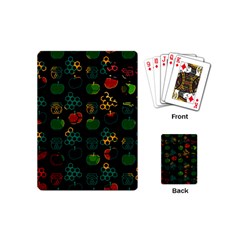 Apples Honey Honeycombs Pattern Playing Cards Single Design (Mini)