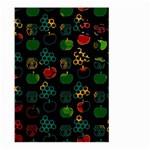 Apples Honey Honeycombs Pattern Large Garden Flag (Two Sides) Front