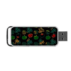 Apples Honey Honeycombs Pattern Portable USB Flash (One Side)