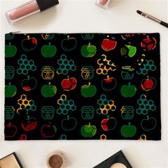 Apples Honey Honeycombs Pattern Cosmetic Bag (XXL)