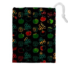 Apples Honey Honeycombs Pattern Drawstring Pouch (4XL)